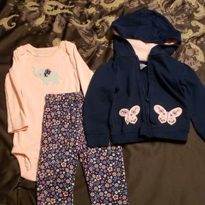 Baby girl's 3-piece set
